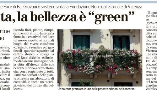 20 maggio 2019 - GDV - Concorso - “Vicenza Fiorita: la bellezza è green”