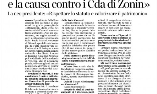 16 gennaio 2019 - Corriere del Veneto- Roi, il futuro secondo Marini: 